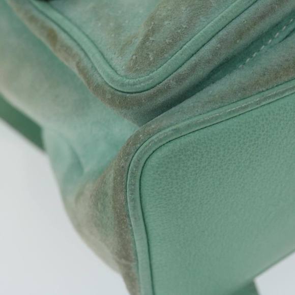 GUCCI Bamboo Backpack Suede Light Blue Auth 63986 - Picture 15 of 16